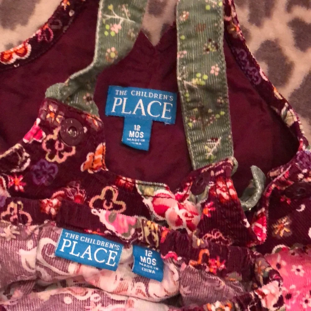 Children’s Place Floral Corduroy Jumper 12 months Girls